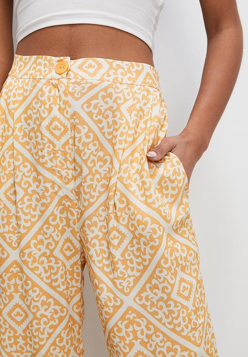 Superbalist - Relaxed wide leg co-ord - orange tiles
