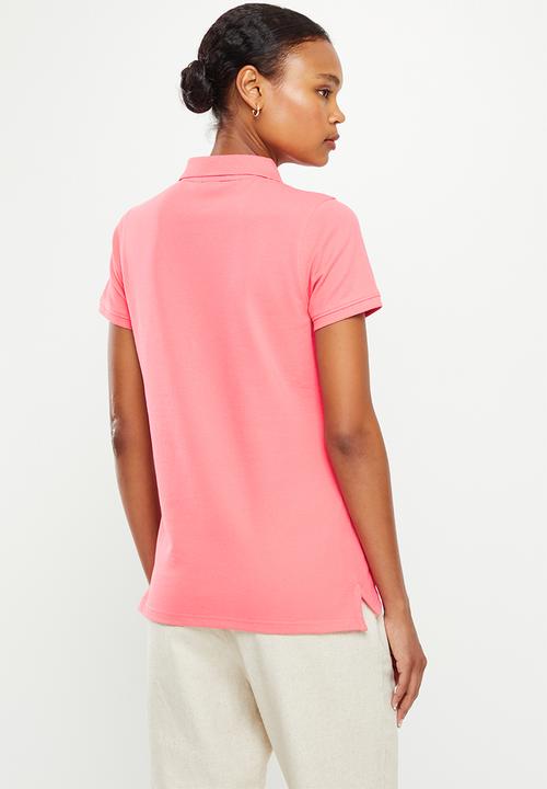 POLO - Margot short sleeve basic sml pony golfer - coral