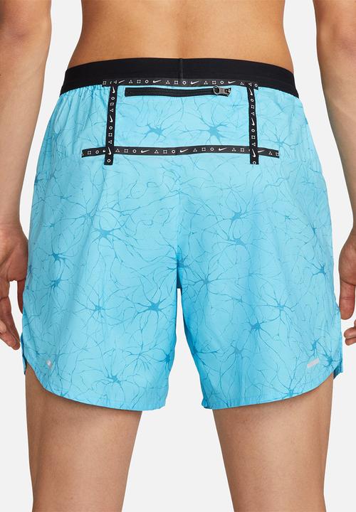 Nike - Stride D.Y.E.  7" running shorts - blue chill/lt crimson