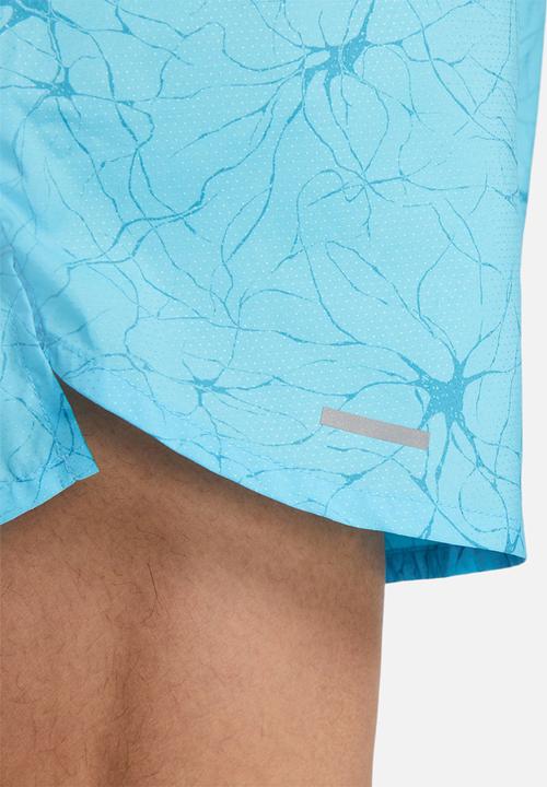 Nike - Stride D.Y.E.  7" running shorts - blue chill/lt crimson