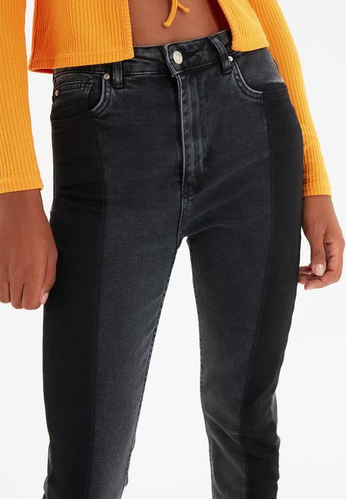 Trendyol - High waist two toned skinny jeans - black
