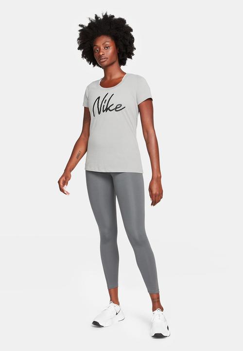Nike - W nk one df mr 7/8 tgt - iron grey/white