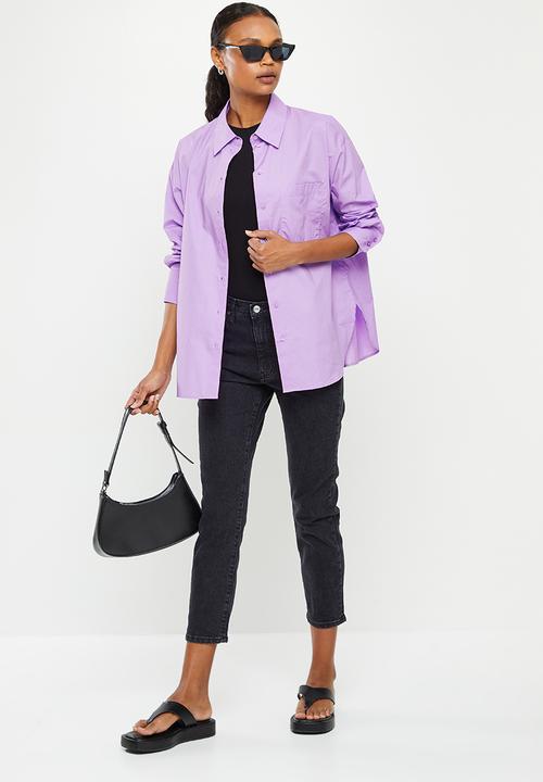 MANGO - Shirtregu - lilac