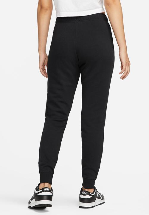 Nike - W nsw club flc mr pant tight - black & white