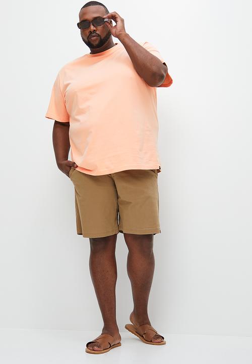 Superbalist - Relaxed fit organic plus crew neck - soft coral
