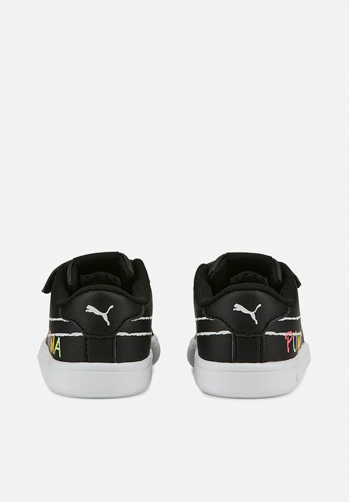 PUMA - Puma smash v2 home school v inf - puma black-puma white-sunset glow-nitro blue-sun stream