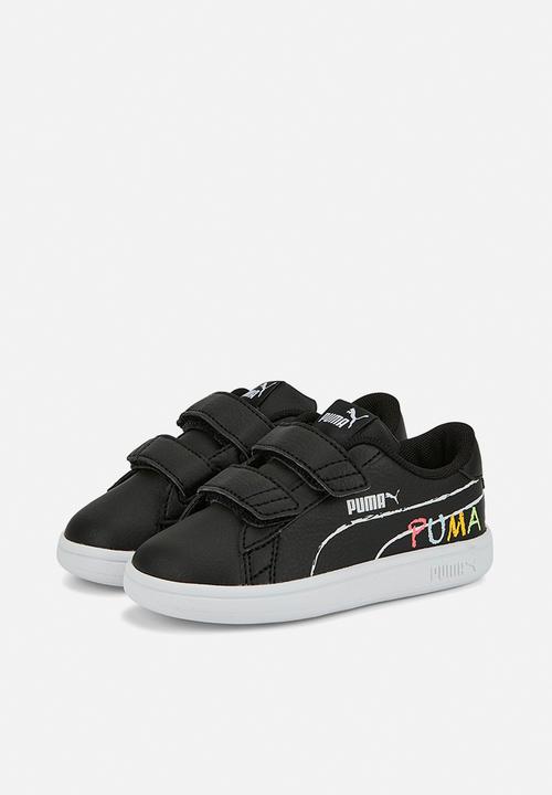 PUMA - Puma smash v2 home school v inf - puma black-puma white-sunset glow-nitro blue-sun stream