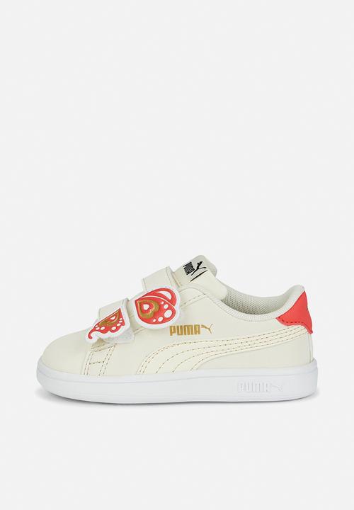 PUMA - Puma smash v2 b fly v inf - pristine-pristine-salmon-metallic-gold
