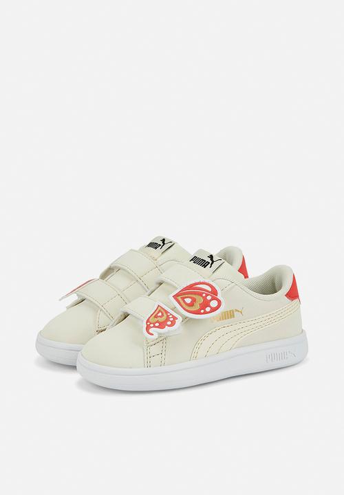 PUMA - Puma smash v2 b fly v inf - pristine-pristine-salmon-metallic-gold