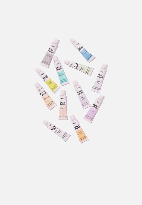Typo - Acrylic paint set-pastels