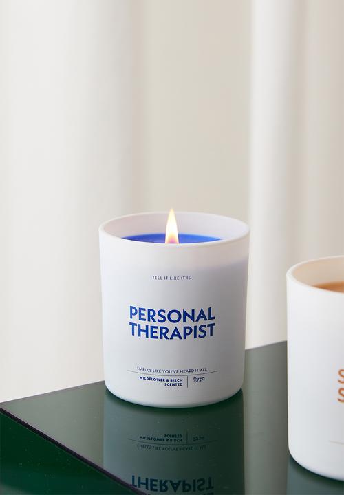 Typo - Tell it like it is candle-ultra blue personal therapist