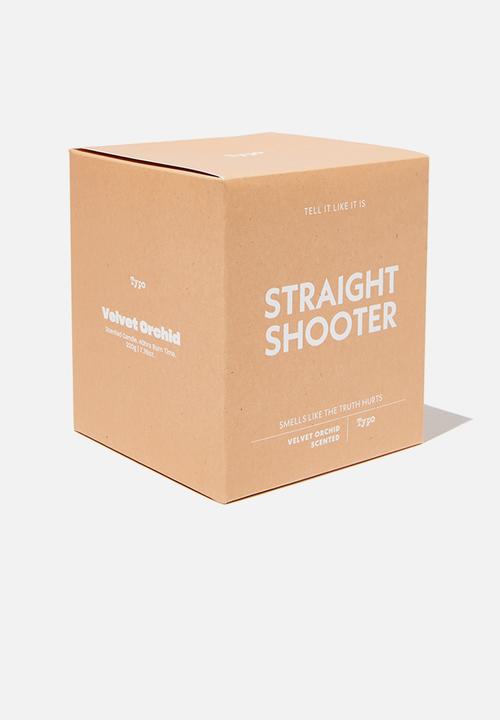 Typo - Tell it like it is candle - driftwood straight shooter