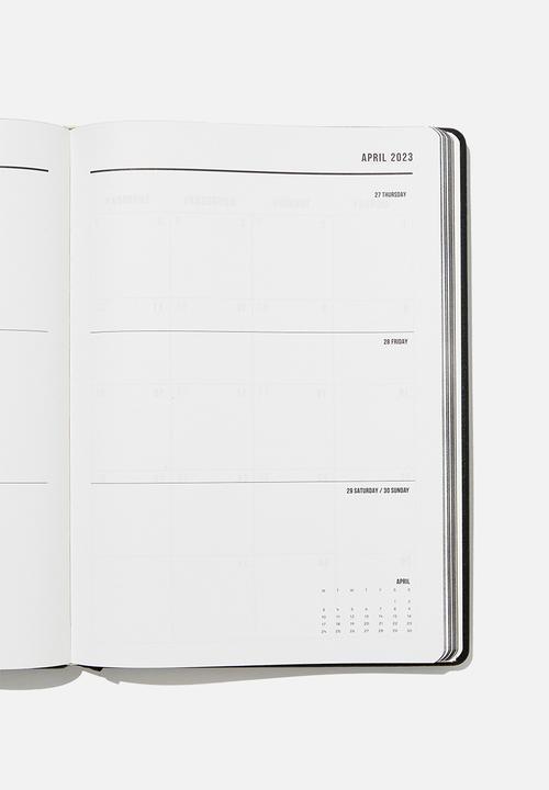 Typo - 2023 a4 weekly buffalo diary - jet black