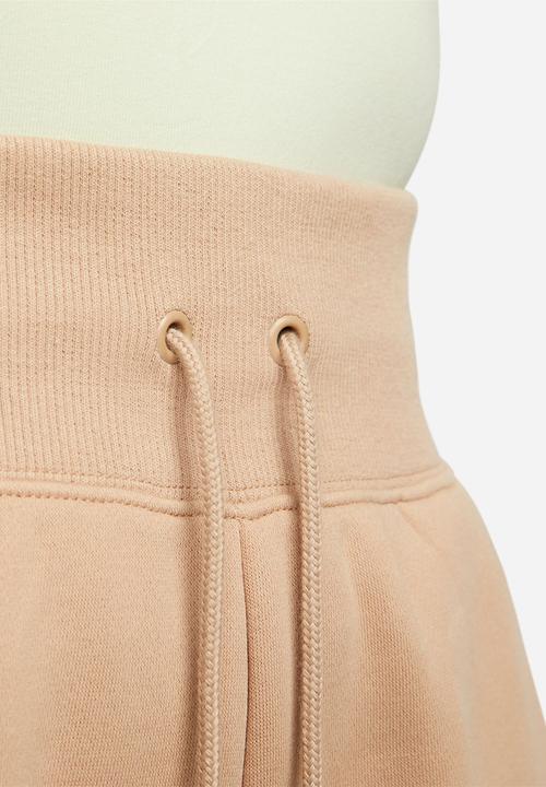 Nike - W nsw phnx flc hr pant wide - hemp & sail
