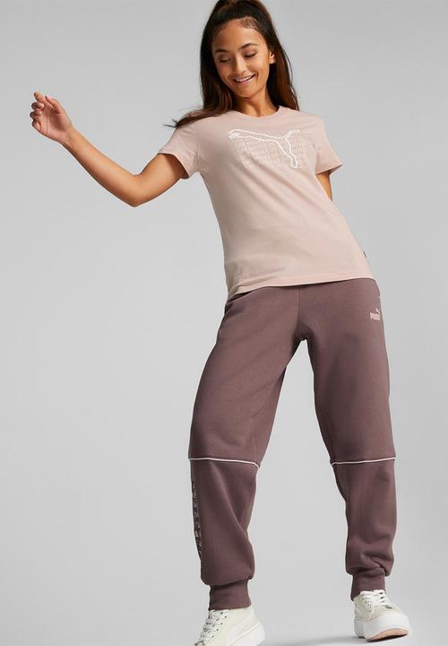 PUMA - She moves us graphic tee - rose quartz