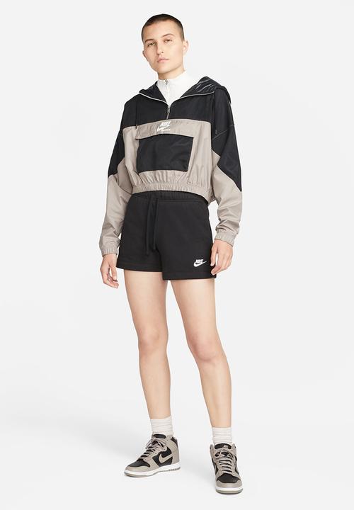 Nike - W nsw club flc mr short - black & white