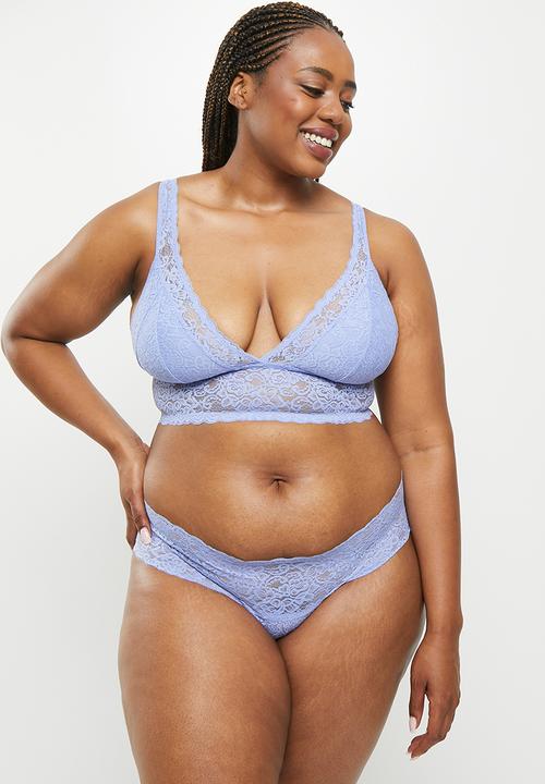 DORINA - Plus lana/eco 2-pack brief - blue & ink