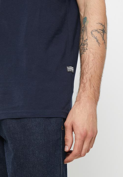 G-STAR - Raw r t short sleeve - sartho blue