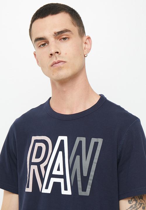 G-STAR - Raw r t short sleeve - sartho blue