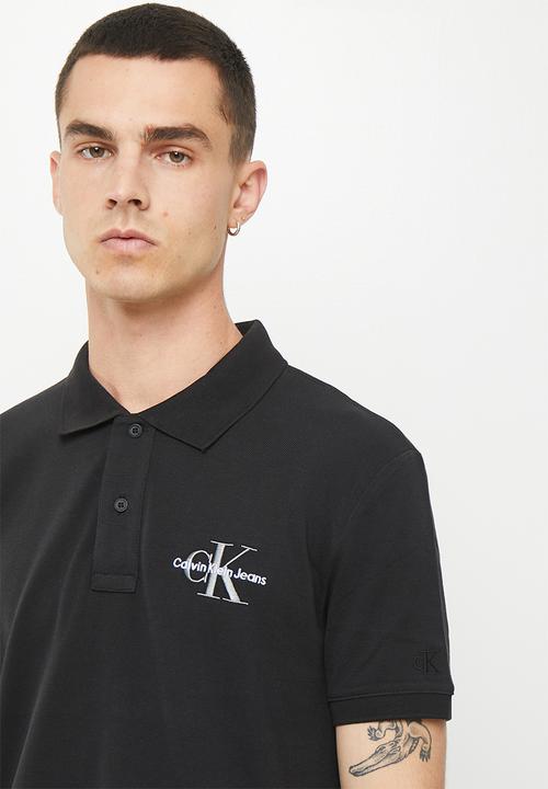Calvin Klein - Monogram logo polo - ck black 