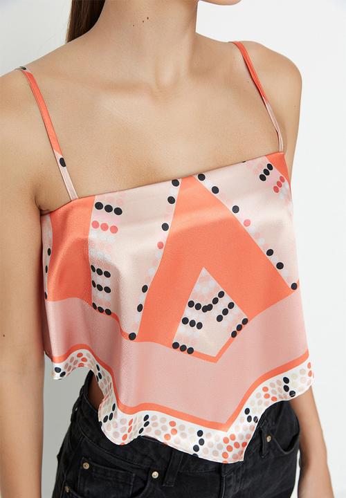 Trendyol - Strap handkerchief  blouse - orange