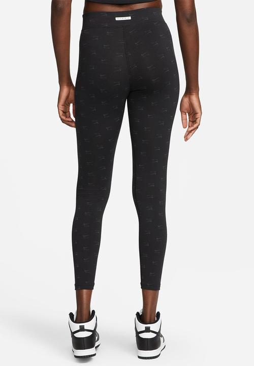 Nike - W nsw air tights hr - black & white