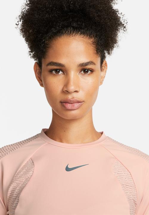 Nike - W nk dfadv run dvn ls top - arctic orange & black
