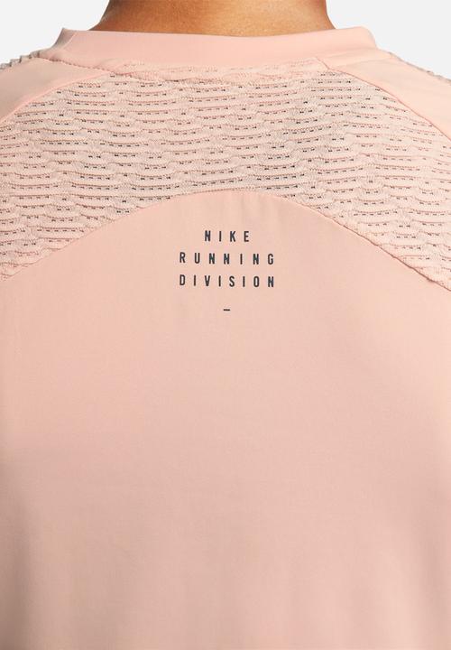 Nike - W nk dfadv run dvn ls top - arctic orange & black