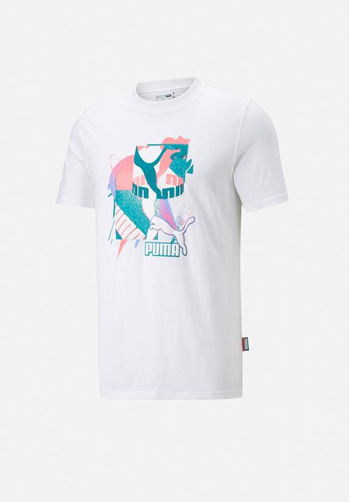 PUMA - Fandom graphic tee - puma white