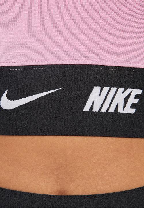 Nike - W nsw crop tape ls top - orchid & black