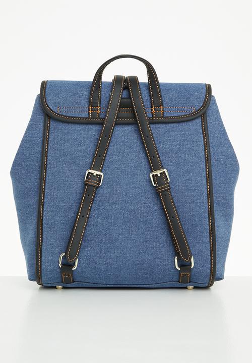 POLO - Denim backpack bag- blue