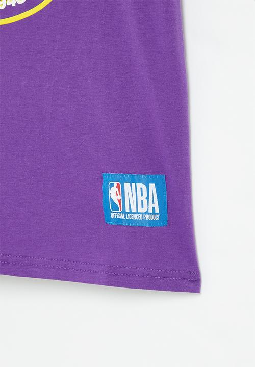 NBA - La lakers core badge print tee - purple
