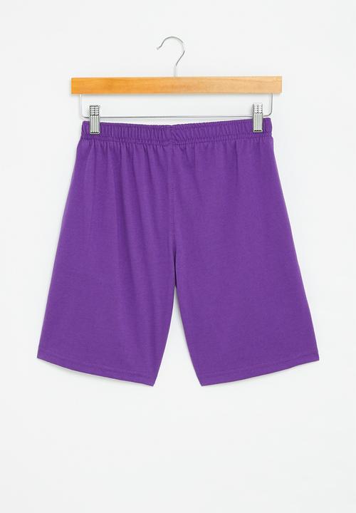 NBA - La lakers core badge fleece shorts - purple