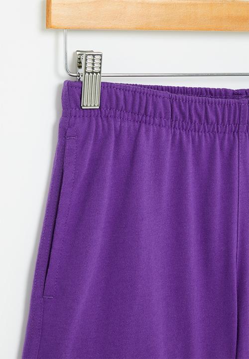 NBA - La lakers core badge fleece shorts - purple