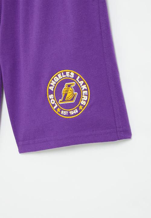 NBA - La lakers core badge fleece shorts - purple