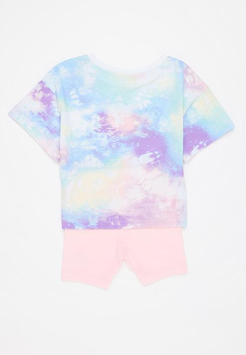 Nike - Nkg hbr boxy tee bike short se - arctic punch