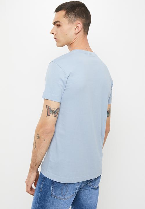 Calvin Klein - Stacked logo tee - silver sky