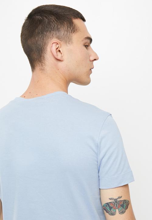 Calvin Klein - Stacked logo tee - silver sky