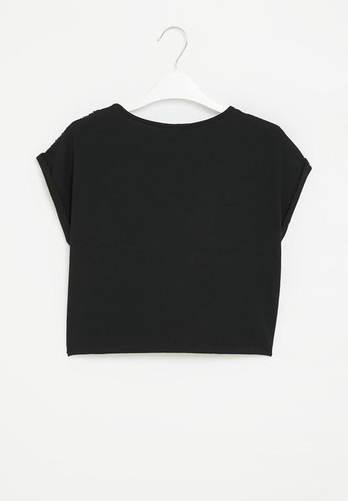 Superbalist - Sequin top - black