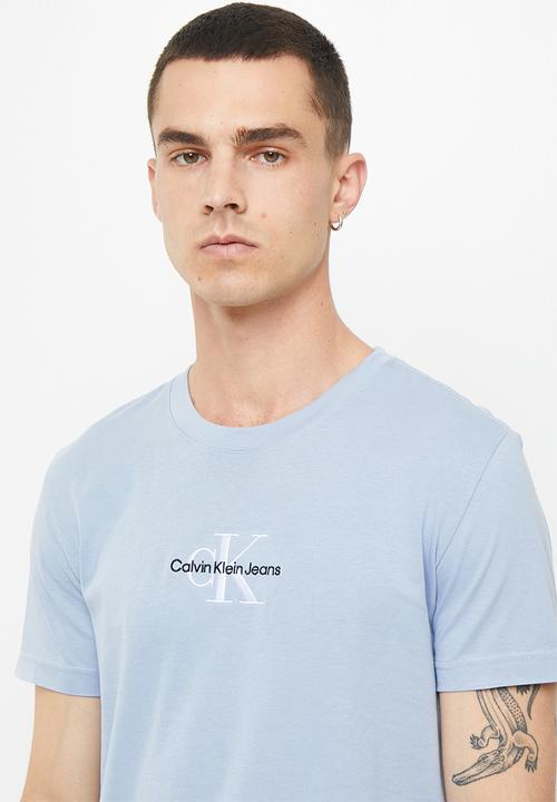 Calvin Klein - Monogram logo tee - silver sky