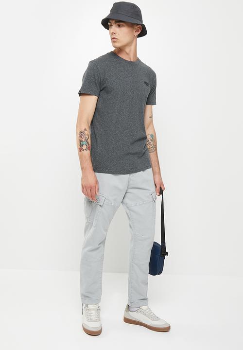 Superdry. - Vintage logo tee - asphalt grit