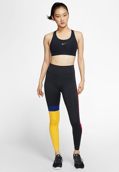 Nike - W nk df swsh 1pp bra - black/white
