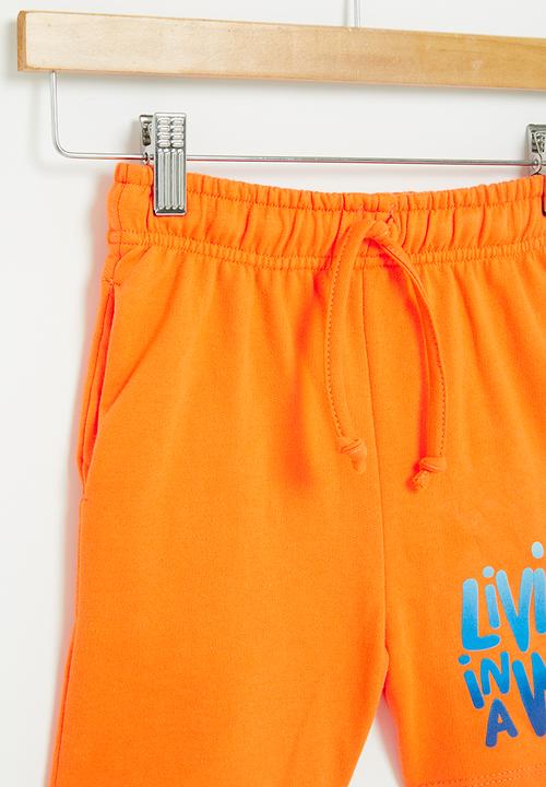 Superbalist - Printed sweat short - orange