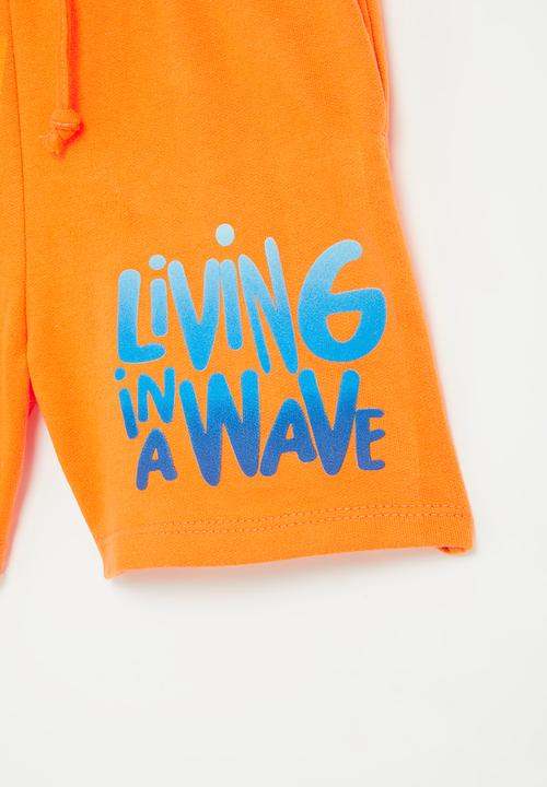 Superbalist - Printed sweat short - orange