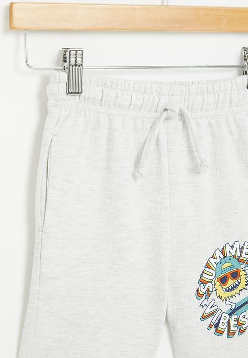 Superbalist - Printed sweat short - grey