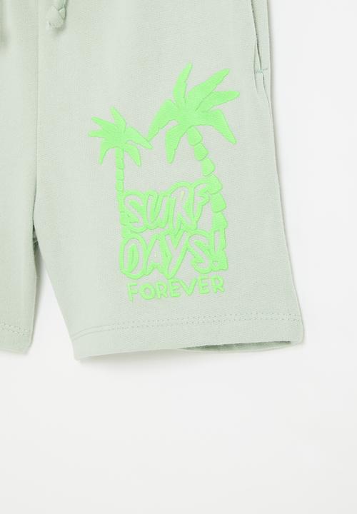 Superbalist - Printed sweat short - sage 