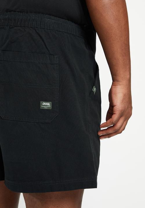 JEEP - Plus elasticated short - black