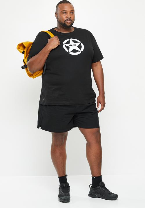 JEEP - Plus elasticated short - black
