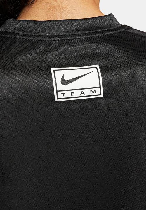 Nike - W nk df swoosh run ss top - black & white