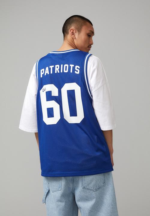 Factorie - Nfl mesh tank - lcn nfl royal blue/patriots